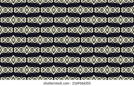 Indian Henna Border Decorative Element Designs In Black And White Colors. Popular Ethnic Border. Vector Illustrations.  Design For Prints 