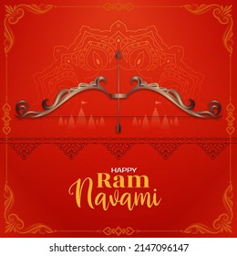 Indian Hindu cultural festival Ram Navami celebration background