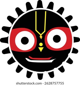 Indian Hindu Festival Rath Yatra Hindi Calligraphy Vector Design