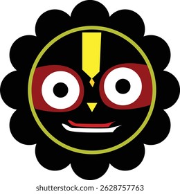 Indian Hindu Festival Rath Yatra Hindi Calligraphy Vector Design