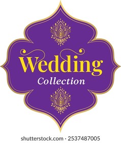 Indian Hindu Wedding Logo Icon