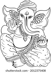 1,953 Black white ganesh god Images, Stock Photos & Vectors | Shutterstock