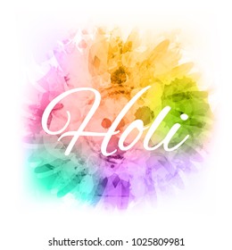 Indian Holi Traditional Festival "Holi Fair" Celebration Poster Or Banner Background.