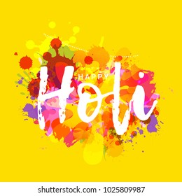 Indian Holi Traditional Festival "Holi Fair" Celebration Poster Or Banner Background.