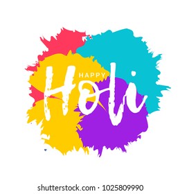 Indian Holi Traditional Festival "Holi Fair" Celebration Poster Or Banner Background.