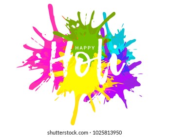 Indian Holi Traditional Festival "Holi Fair" Celebration Poster Or Banner Background.