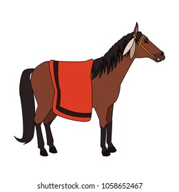 Indian horse cartoon