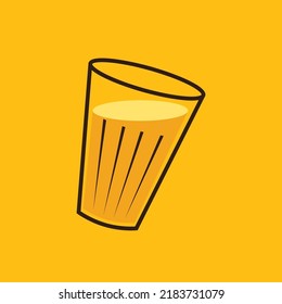 Indian hot drink vector. Indian chai icon. Chai is Indian drink. 