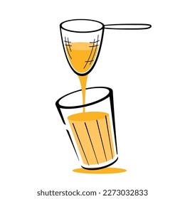 Indian hot drink vector. Indian chai icon. Chai is Indian drink. Kerala tea shop illustration vector eps.Indian Kerala roadside. Kerala tea shop line drawing. Kerala Old.