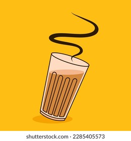 Indian hot drink vector. Indian chai icon. Chai is Indian drink. Kerala tea shop illustration vector eps.Indian Kerala roadside. Kerala tea shop line drawing. Kerala Old.