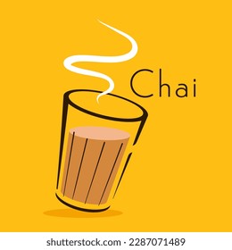 indischer Heißgetränk-Vektor. Indische Chai-Ikone. Chai ist indisches Getränk. Kerala Tee Shop Illustration Vektoreps. Indian Kerala Straße. Kerala Tee Shop Linie Zeichnung. Kerala Alt.