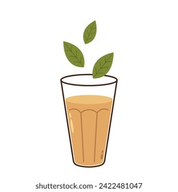 Indian hot drink vector. Indian chai icon. Chai is Indian drink. Kerala tea shop illustration vector eps. Indian Kerala roadside. Kerala tea shop line drawing. Kerala Old.