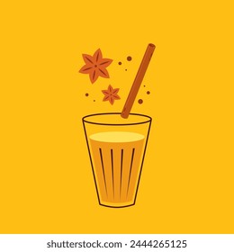 Indian hot drink vector. Indian chai icon. Chai is Indian drink. Kerala tea shop illustration vector eps. Indian Kerala roadside. Kerala tea shop line drawing. Kerala Old.