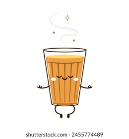 Indian hot drink vector. Indian chai icon. Chai is Indian drink. Kerala tea shop illustration vector eps. Indian Kerala roadside. Kerala tea shop line drawing. Kerala Old.