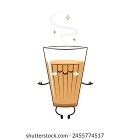 Indian hot drink vector. Indian chai icon. Chai is Indian drink. Kerala tea shop illustration vector eps. Indian Kerala roadside. Kerala tea shop line drawing. Kerala Old.