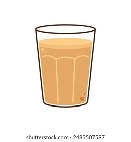 Indian hot drink vector. Indian chai icon. Chai is Indian drink. Kerala tea shop illustration vector eps. Indian Kerala roadside. Kerala tea shop line drawing. Kerala Old.