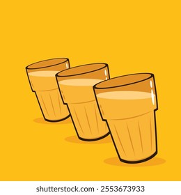 Indian hot drink vector. Indian chai icon. Chai is Indian drink. Kerala tea shop illustration vector eps. Indian Kerala roadside. Kerala tea shop line drawing. Kerala Old.