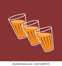 Indian hot drink vector. Indian chai icon. Chai is Indian drink. Kerala tea shop illustration vector eps. Indian Kerala roadside. Kerala tea shop line drawing. Kerala Old.