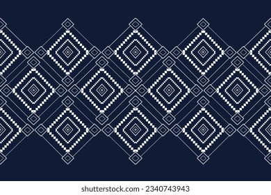 Indian ikat pattern .concept.Ethnic Aztec fabric carpet mat ornament native boho African American chevron textile wallpaper decoration. Geometric line texture vector illustrations.
