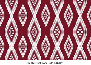 Patrón indio de ikat .diseño para alfombra. Alfombra de tela azteca étnica adornando boho nativo de chevron de estilo afroamericano decoración de papel de pared. Ilustraciones de vectores de textura de línea geométrica.