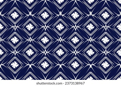 Patrón indio de ikat.concepto de diseño.Alfombra de tela de origen azteca adornada con alfombras nativas boho decoración de papel tapiz de chevron afroamericano. Ilustraciones de vectores de textura de línea geométrica.