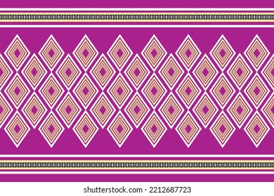 Indian ikat pattern .design pastel concept.Ethnic Aztec fabric carpet mat ornament native boho African American chevron textile wallpaper decoration. Geometric line texture vector illustrations.Pink