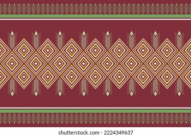 Indian ikat pattern .design pastel concept.Ethnic Aztec fabric carpet mat ornament native boho African American chevron textile wallpaper decoration. Geometric line texture vector illustrations.red 