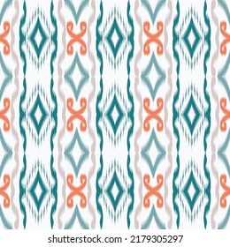 Patrón azteca indio Ikat Seamless. Ikat Chevron. Fondo étnico sin inconvenientes. Ilustración sobre moda, marrón, banner, diseño, mexicano, chevron, 
