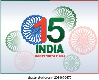 Indian independence day  15th august celebration background