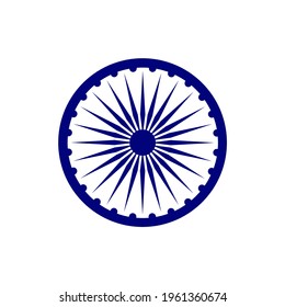 Indian Independence Day Ashoka Chakra wheel concept  - 15th August.