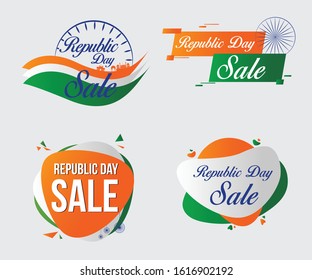 Indian Independence Day Celebration with Discount Sale Banner Design vector unit 