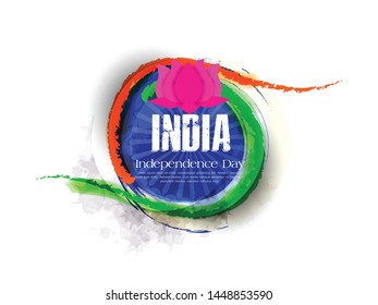 Indian Independence Day celebrations with stylish text 15 August text.