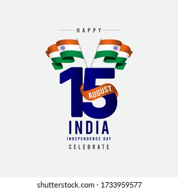 Plantilla vectorial de celebraciones del Día de la Independencia India.
