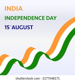 Indian Independence Day Konzept Hintergrund mit Ashoka-Rad. Vektorgrafik. August und Ashoka Wheel auf weißem abstraktem Hintergrund. Feierliche Illustration des Unabhängigkeitstages in Indien