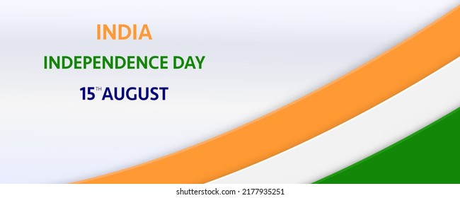 Antecedentes del concepto del Día de la Independencia India con la rueda de Ashoka. Ilustración vectorial. 15 de agosto sobre el fondo del resumen blanco. Festividad de la ilustración del día de la independencia en India celebra.