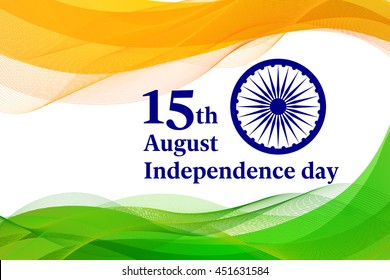 Indian Independence Day concept background Vector Illustration