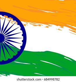 Indian Independence Day concept background . Vector Illustration