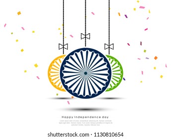 Indian Independence Day concept with text 15th August