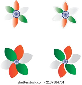 Indian Independence Day concept with text 15th August Set.it's Designed by vishal singh 