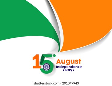 Indian Independence Day concept with text 15th August
