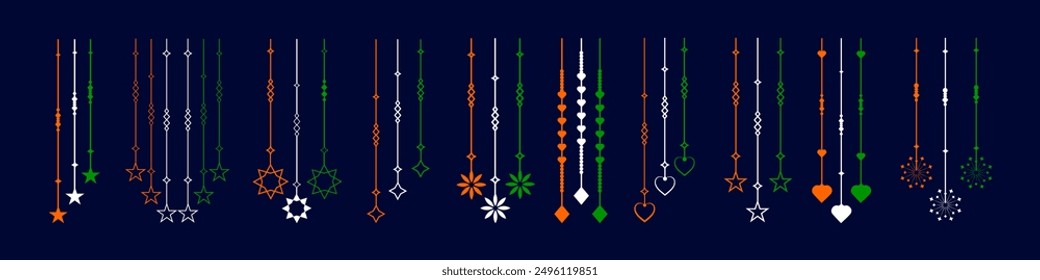 Indian Independence Day Design Elements 