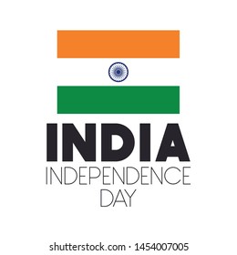 indian independence day flag vector illustrator