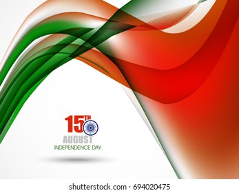Indian Independence day of India festival with elegant Indian flag theme, waves and good concept, Beautiful greeting card design and abstract background vector illustration...
