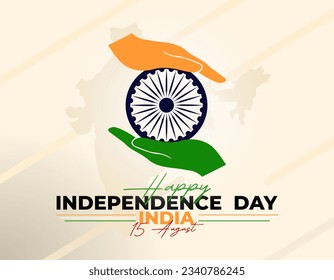 Indian independence day template vector. Happy independence day India Vector Template Design Illustration design. Vector illustration of 15th August India Happy Independence Day. India vector.