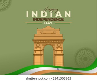 Indian independence day template vector. Happy independence day India Vector Template Design Illustration design. Vector illustration of 15th August India Happy Independence Day. India vector.