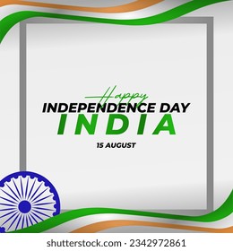 Indian independence day template vector. Happy independence day India Vector Template Design Illustration design. Vector illustration of 15th August India Happy Independence Day. India vector.