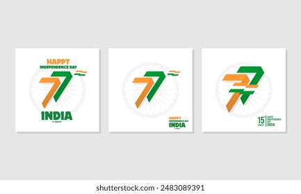 indian independence day theme design template, perfect for office, company, school, social media, advertising, sales, printing and more
