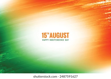 Indian independence day tricolor watercolor texture background