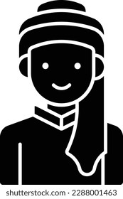 Indian India people user person Glyph