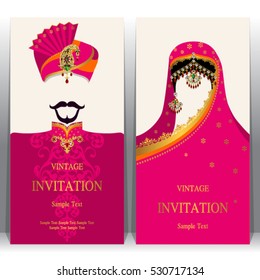 Indian invitation card, pattern and crystals color.